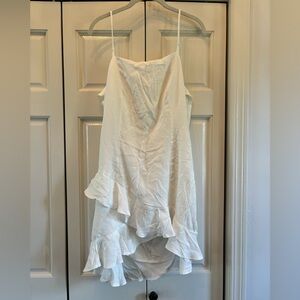 Francesca’s white tie back flouncy dress, XL